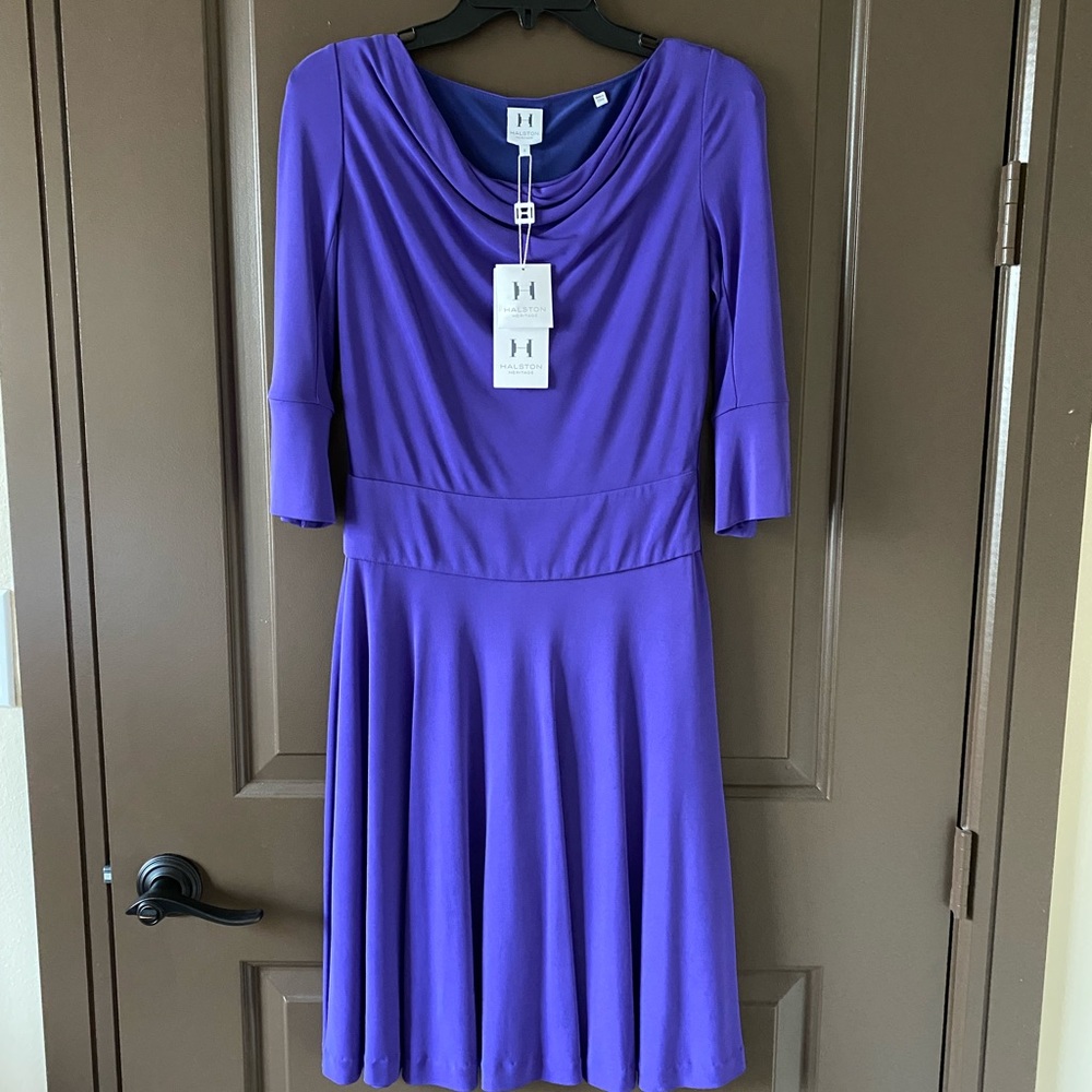 Purple Halston Heritage dress. Size 4 NWT